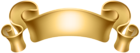 Gold Decorative Banner Transparent PNG Clip Art