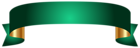 Green Banner Transparent PNG Clip Art Image