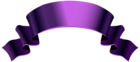 Purple Banner PNG Clipart Image