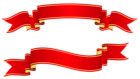 Red Banners PNG Clipart Picture | Gallery Yopriceville - High-Quality