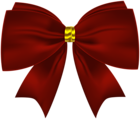 Red and Gold Bow PNG Clipart