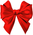 Satin Bow Red Clip Art Image