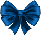 Stylish Blue Bow PNG Clipart