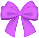 Violet Bow Decoration PNG Clipart