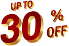 30 Percent Discount Clip Art Image
