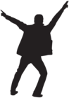 Dancing Man Silhouette Clip Art PNG Image