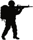 Soldier Silhouette PNG Clipart