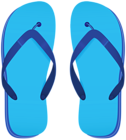 Flip Flops Blue PNG Transparent Clipart