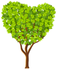 Green Heart Tree Transparent PNG Image
