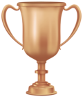 Bronze Trophy Cup Award PNG Transparent Clipart