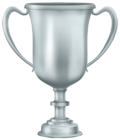 Silver Trophy Cup Award PNG Transparent Clipart