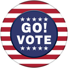 Go Vote US Style Badge PNG Clipart