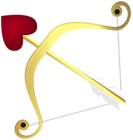 Gold Cupid Bow PNG Transparent Clipart