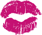 Pink Kiss Transparent Clip Art Image