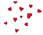Red Hearts PNG Picture