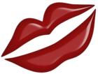 Red Kiss Lips PNG Clipart