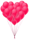 Valentine's Day Balloons Transparent PNG Clip Art Image