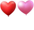 Valentine's Day Heart Balloon Red Pink Clip Art Image