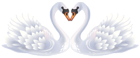 Valentine Swans PNG Clipart
