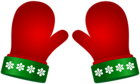 Red Winter Gloves PNG Clipart