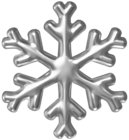 Silver Snowflake PNG Clipart