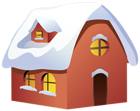 Winter House Transparent PNG Clip Art Image