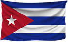 Cuba Wrinkled Flag