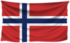 Norway Wrinkled Flag
