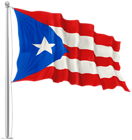 Puerto Rico Waving Flag PNG Image