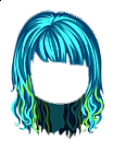 Turquoise Ninja Tribute Hair