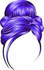 V-Day Romantic Updo Purple