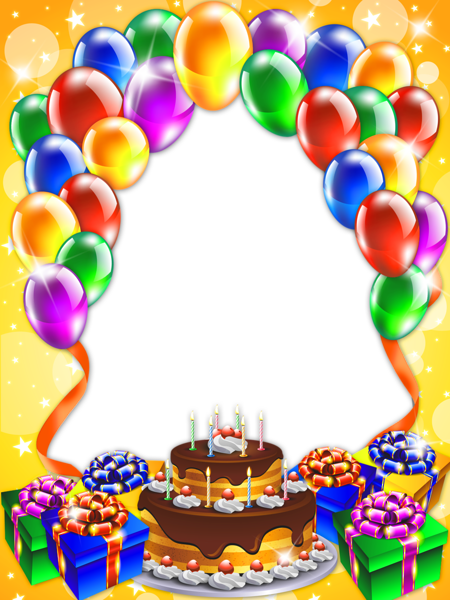 This png image - Happy Birthday Transparent PNG Frame, is available for free download