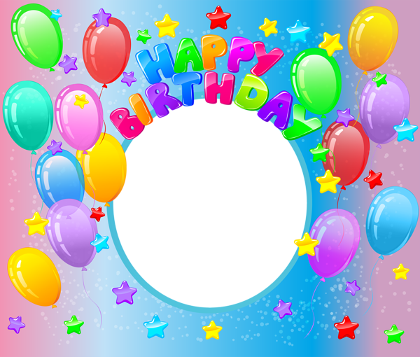 This png image - Happy Birthday Transparent PNG Photo Frame, is available for free download