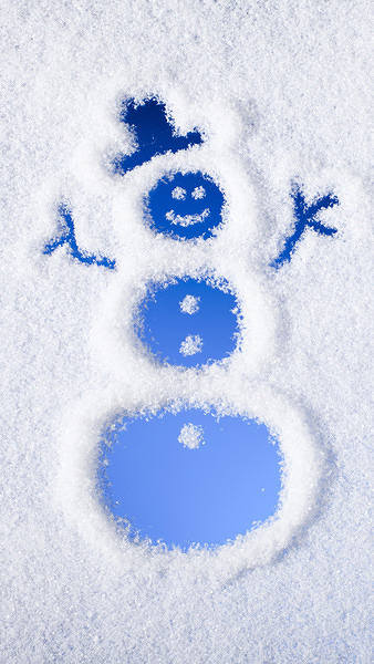 This jpeg image - Snowman iPhone 6S Plus Wallpaper, is available for free download