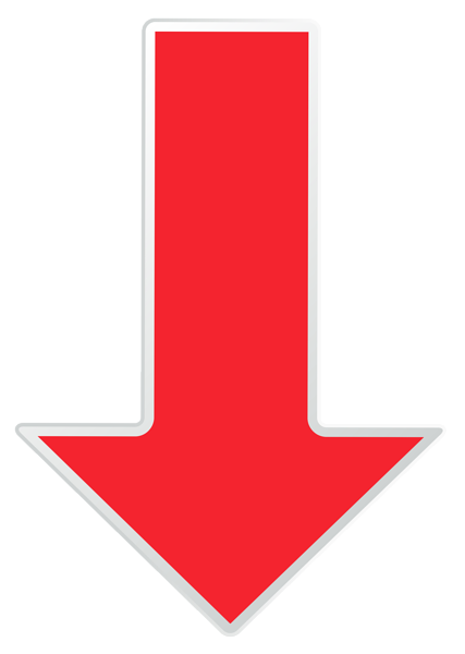 This png image - Arrow Red Down Transparent PNG Clip Art Image, is available for free download