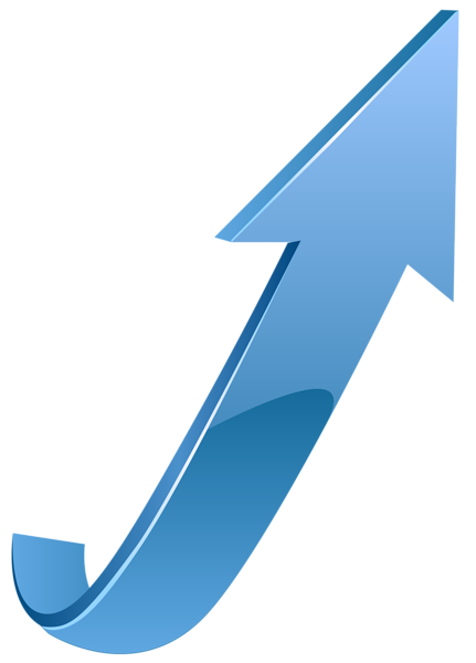 This png image - Blue Up Arrow Transparent PNG Clip Art Image, is available for free download