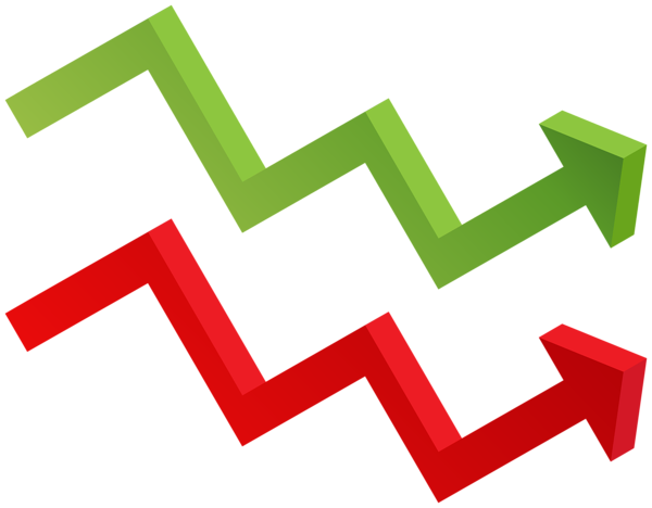 This png image - Green and Red Arrows PNG Clipart Image, is available for free download