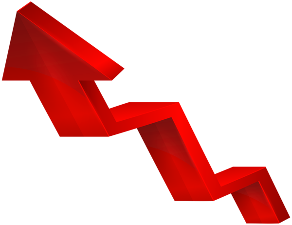 This png image - Increase Arrow Red Transparent PNG Clip Art Image, is available for free download
