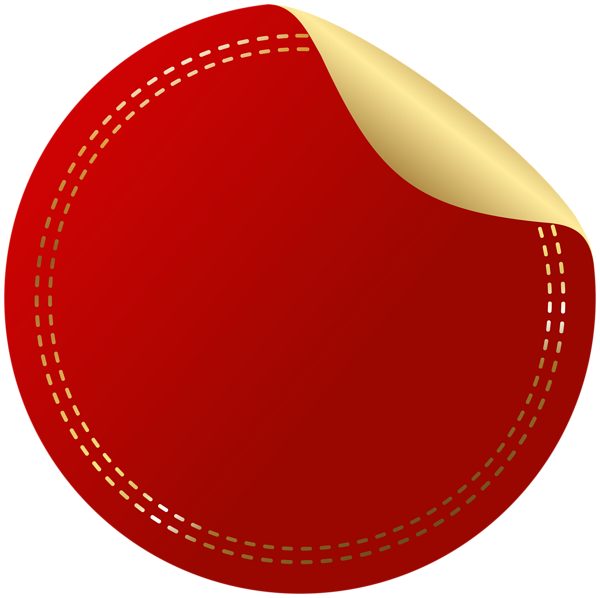 This png image - Decorative Badge Red PNG Clipart, is available for free download
