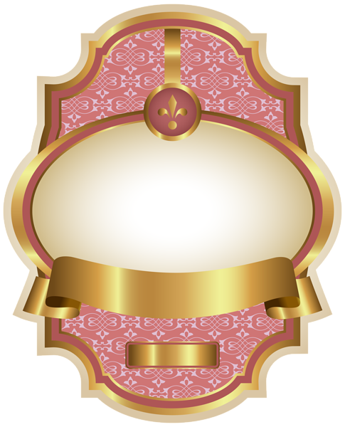 This png image - Pink Luxury Label Template PNG Clipart Image, is available for free download