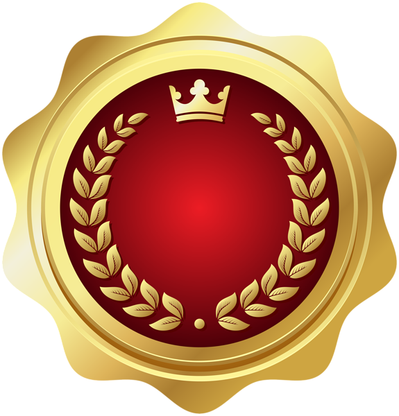 This png image - Seal Badge Red PNG Transparent Clip Art, is available for free download