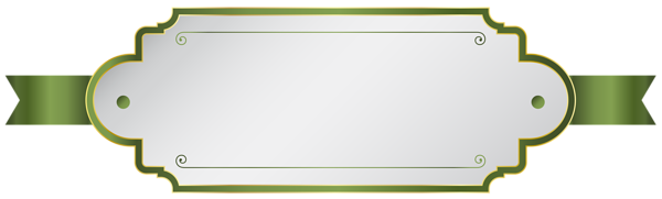 This png image - White Green Label PNG Clip Art Image, is available for free download