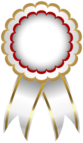 This png image - White Red Seal Badge PNG Transparent Clipart, is available for free download