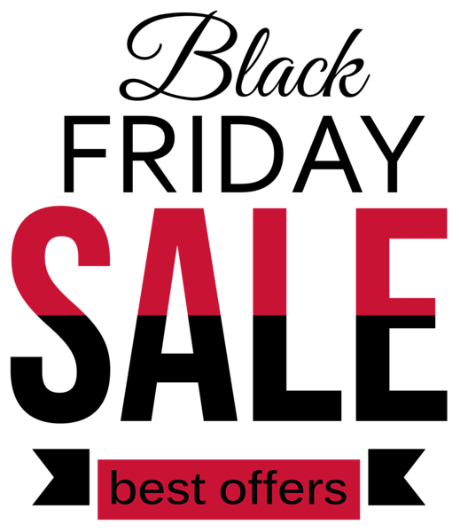 This png image - Black Friday Sale Red and Black Clipart PNG Picture, is available for free download
