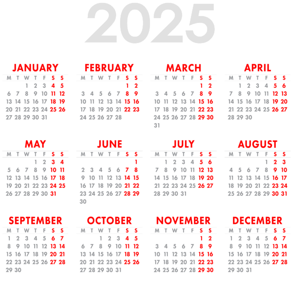 This png image - 2025 EU Calendar Transparent Image PNG, is available for free download