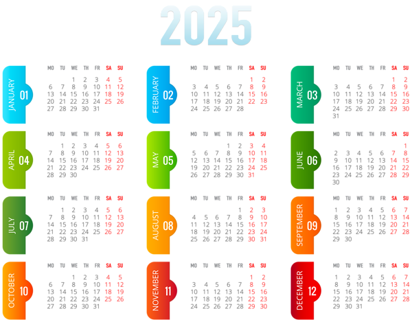 This png image - 2025 EU Transparent Calendar PNG Image, is available for free download