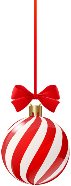 This png image - Hanging Christmas Ball Red PNG Transparent Clipart, is available for free download