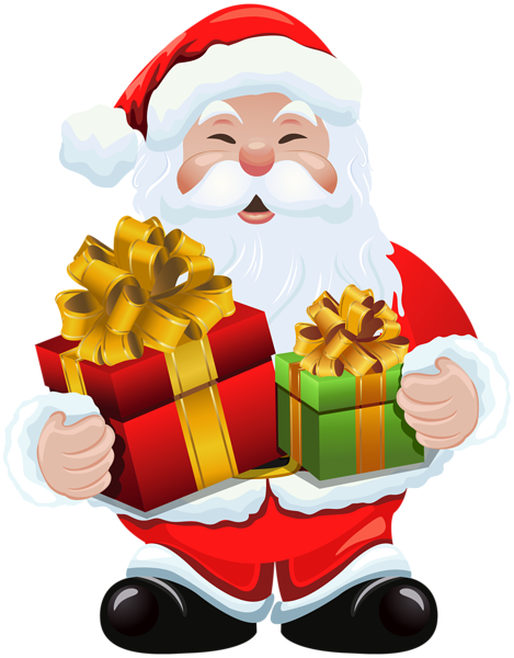 This png image - Santa Claus with Gifts PNG Clipart Image, is available for free download