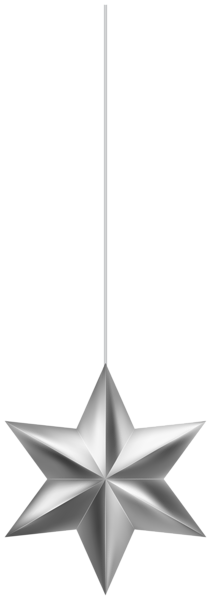 This png image - Silver Christmas Star Ornament Clip Art Image, is available for free download