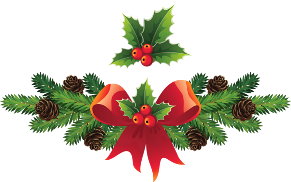This png image - Transparent Christmas Pine Branches Deco PNG Clipart, is available for free download